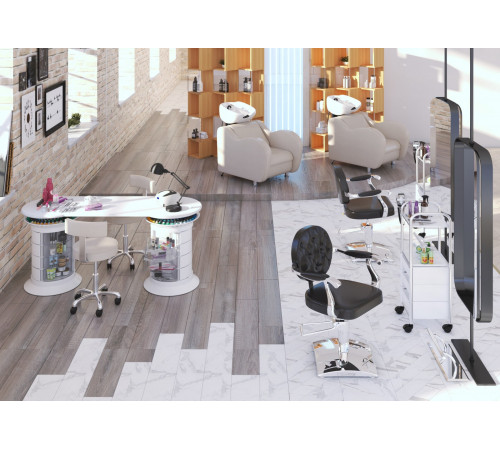 Стул мастера МД-9017 с кольцом-опорой под ноги