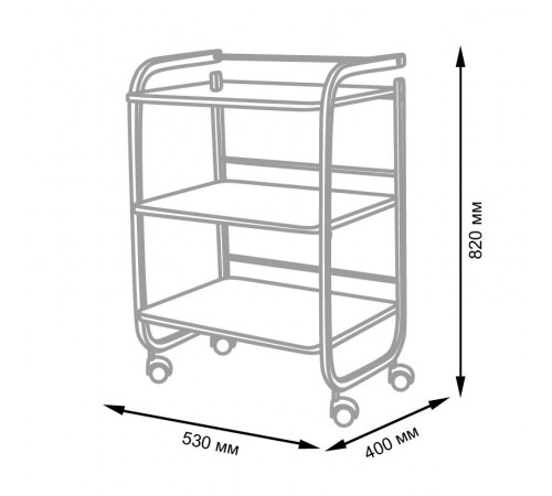 Косметологическая тележка МД-1031