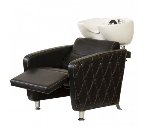 Парикмахерская мойка МД-123 с регулировкой ножной части, прострочкой и утяжкой