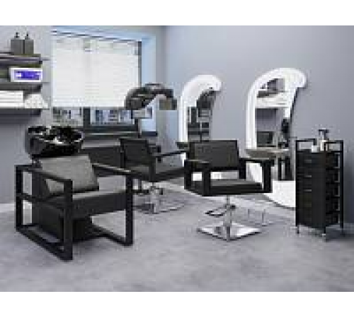 Парикмахерская мойка Дуглас на белом каркасе