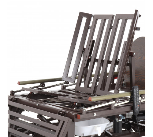 Кровать электрическая DB-11А (МЕ-5228Н-12) ЛДСП Венге с боковым переворачиванием, туалетным устройством и функцией «кардиокресло»