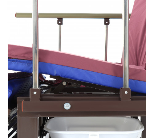 Кровать механическая Е-45А (ММ-5124Н-10) с боковым переворачиванием, туалетным устройством и функцией «кардиокресло»