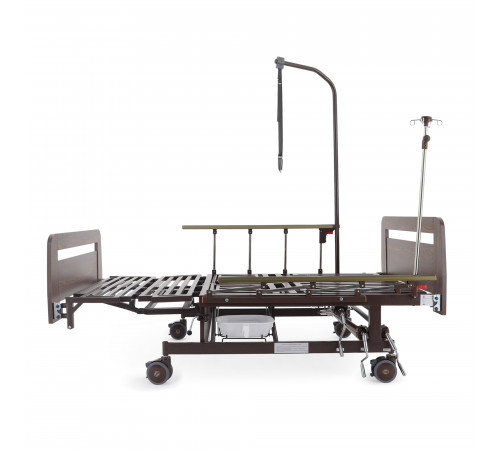 Кровать механическая Е-45А (ММ-5128Н-02) с боковым переворачиванием, туалетным устройством и функцией «кардиокресло»