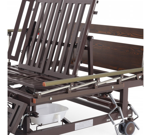 Кровать механическая Е-45А (ММ-5128Н-02) с боковым переворачиванием, туалетным устройством и функцией «кардиокресло»