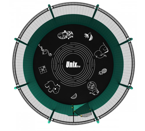 Батут UNIX Line SUPREME GAME 8 ft