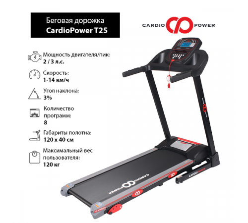Беговая дорожка CardioPower T25