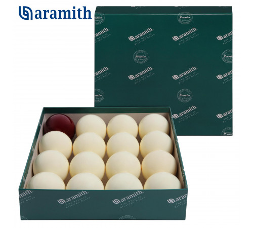 Шары Aramith Premier Pyramid без номеров Ø68 мм Красный биток