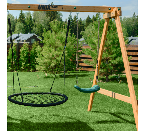 Детский игровой комплекс UNIX Kids (6 in 1) Dark Green