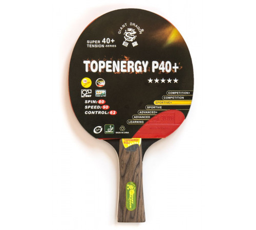 Теннисная ракетка Dragon Topenergy 5 Star New (коническая)