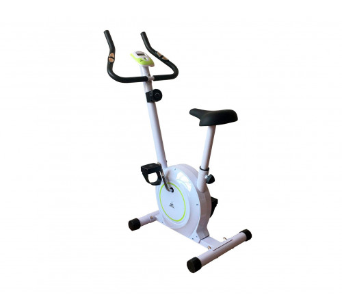 Велотренажер DFC B504B магнитный (белый корпус, зеленая полоса)