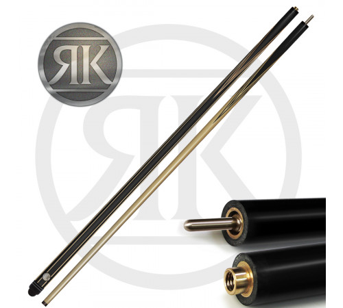 Кий Топаз, черный граб/граб, 14-запилов, 2PC(ЯК)