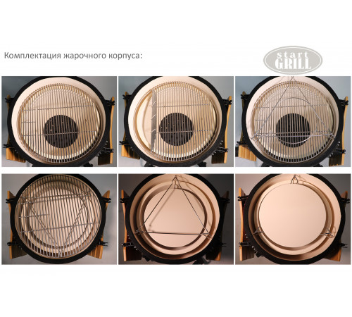 Керамический гриль-барбекю 22 дюйма (зеленый) (56 см)